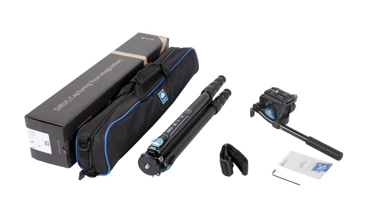 SIRUI ST-224+VH-10 Carbon Fiber Video Tripod Kit