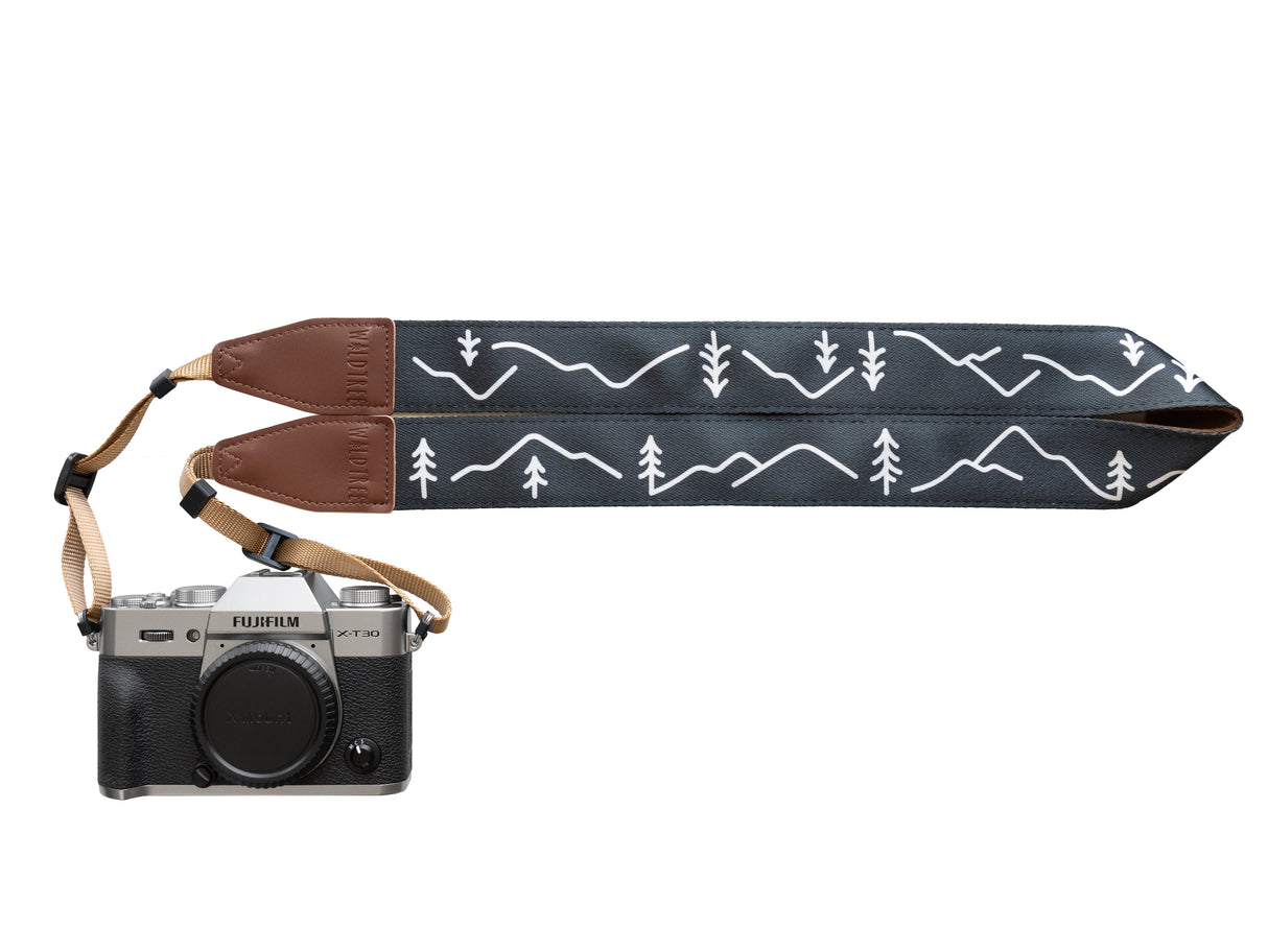 Simple Mountain Design Camera Strap