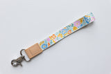 Summer Floral Wristlet Keychain