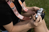 Sunset Floral Camera Strap