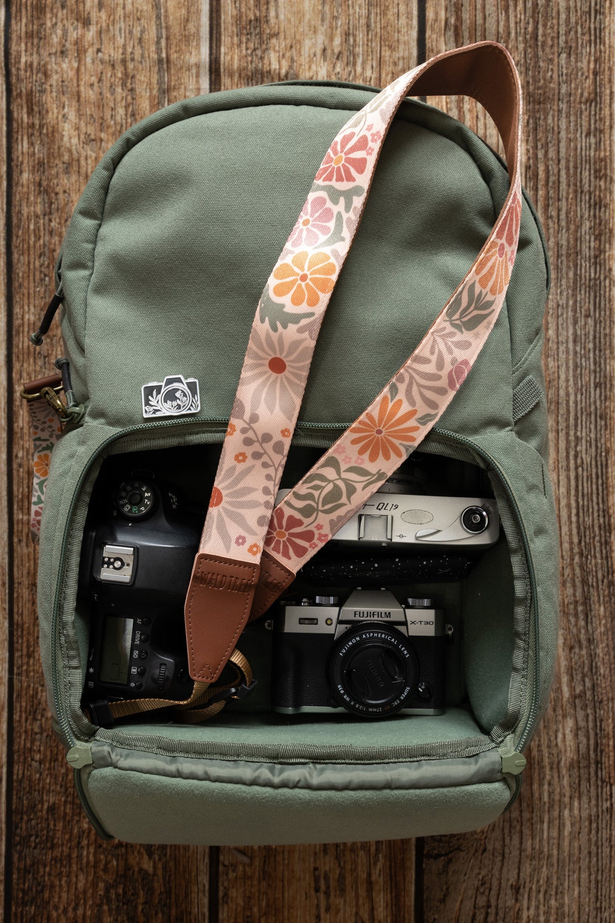 Sunset Floral Camera Strap