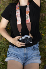 Sunset Floral Camera Strap