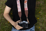 Sunset Floral Camera Strap