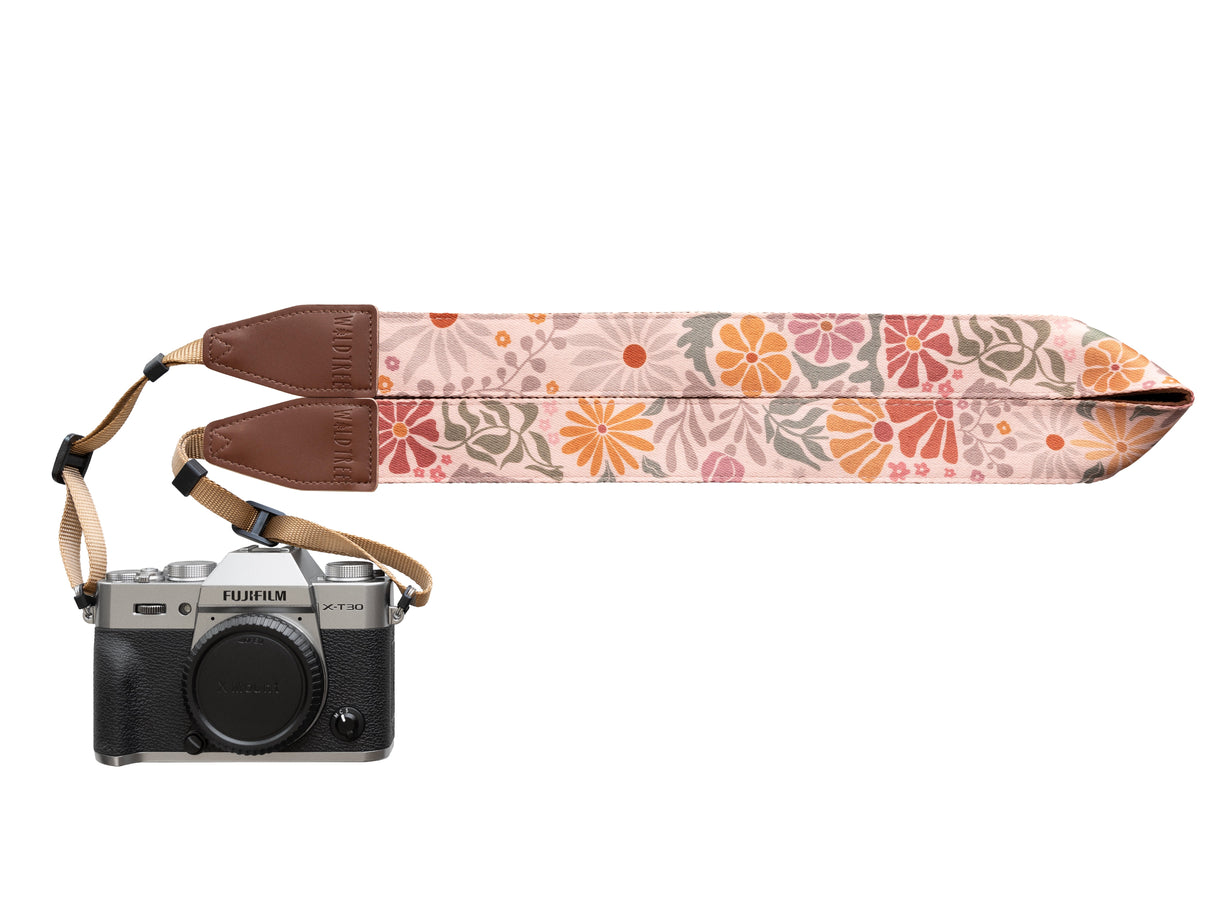 Sunset Floral Camera Strap