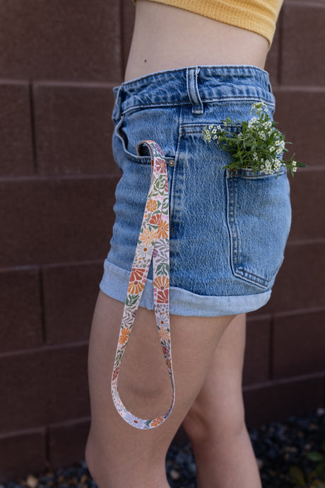 Sunset Floral Neck Lanyard