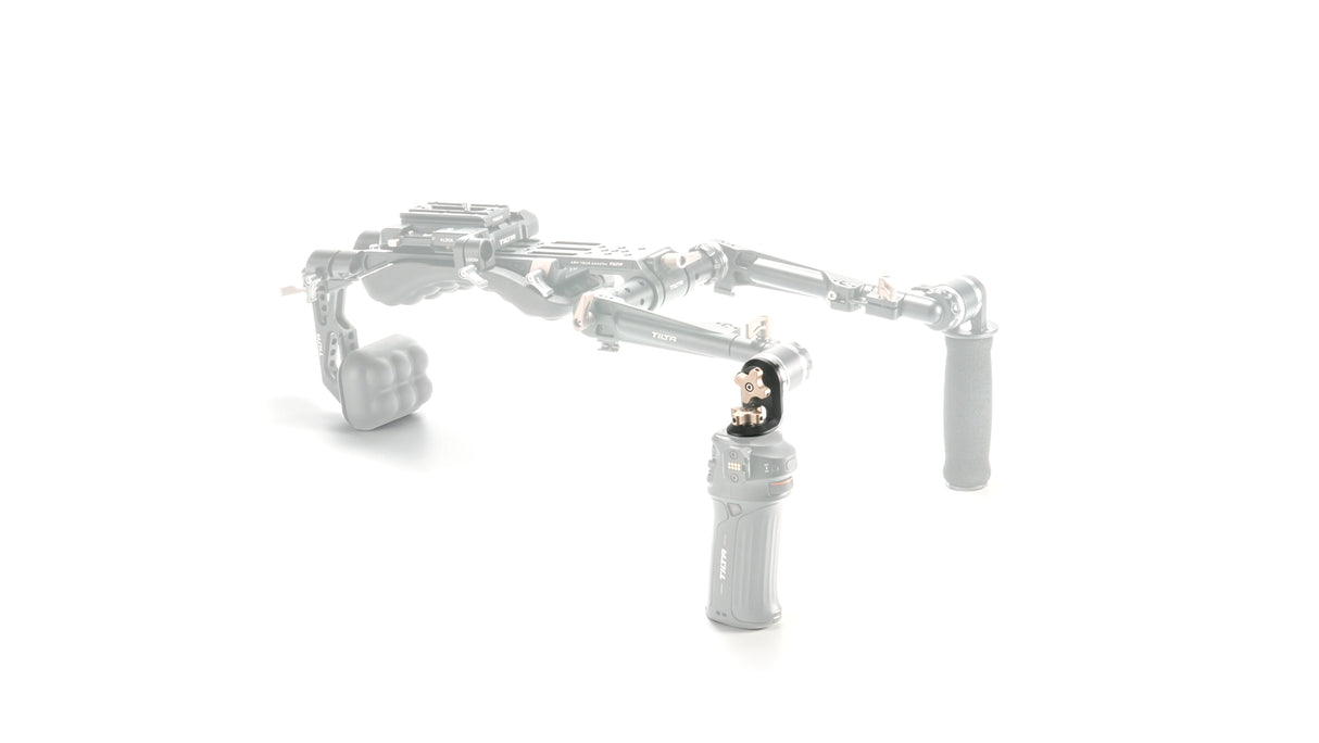 Tilta Right Angle Rosette Adapter to 1/4‚Ä≥-20 with Locating Pins ‚Äì Black