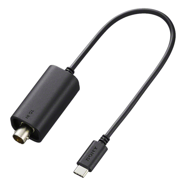 Sony VMC-BNCU1 timecode adapter cable, BNC to USB Type-C for the FX5