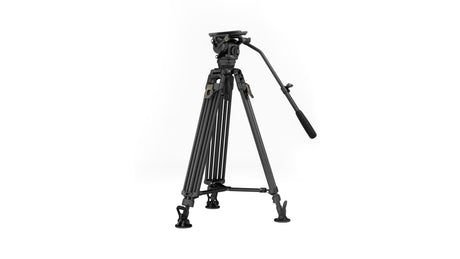 75mm Cine Fluid Head with 2-Stage One Touch Carbon Fiber Tripod Legs (12KG)