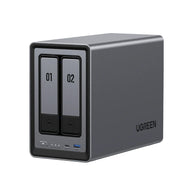 UGREEN NASync DXP2800 2-Bay NAS with Intel N100 Quad-Core CPU (Up to 3.4GHz) 8GB DDR5 2x M.2 PCIe Slots 2.5GbE Port (Diskless)