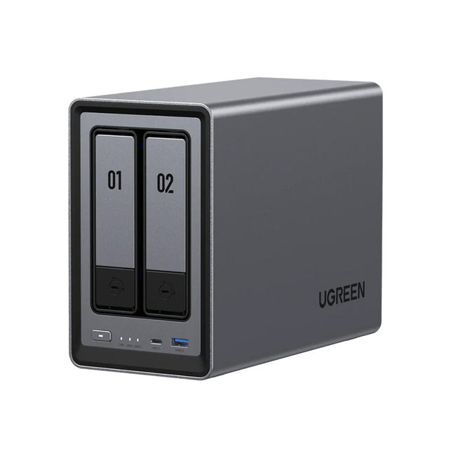 UGREEN NASync DXP2800 2-Bay NAS with Intel N100 Quad-Core CPU (Up to 3.4GHz) 8GB DDR5 2x M.2 PCIe Slots 2.5GbE Port 0 TB- DISKLESS NAS