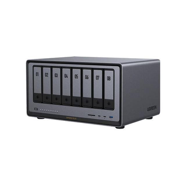 UGREEN NASync DXP8800 Plus 8-Bay Thunderbolt NAS w/ Intel 10-Core i5 CPU 8GB DDR5 4x M.2 PCIes 1x 2.5GbE 1x 10GbE 2 TBT4 SD Slot 0 TB- DISKLESS NAS