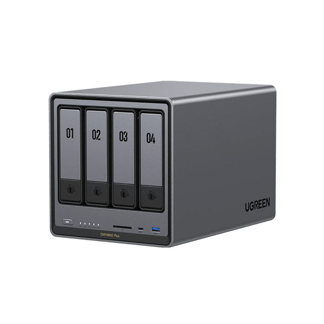 UGREEN NASync DXP4800 Plus 4-Bay NAS w/ Intel Pentium Gold 5-Core CPU 8GB DDR5 1x 2.5GbE 1x 10GbE 2x SD Slot 0 TB- DISKLESS NAS