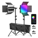NEEWER 2 Pack Upgraded RGB 660 PRO II LED Video Light