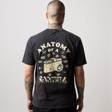 Anatomy Of A Camera T-Shirt Stonewashed Black