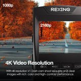 Rexing V1-4K Ultra HD Car Dash Cam with Wi-Fi