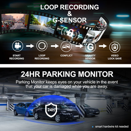 Rexing V1P Max 4K UHD Dual Channel Dash Cam 4K 3840×2160 Front + 1080p Rear with Wi-Fi and GPS