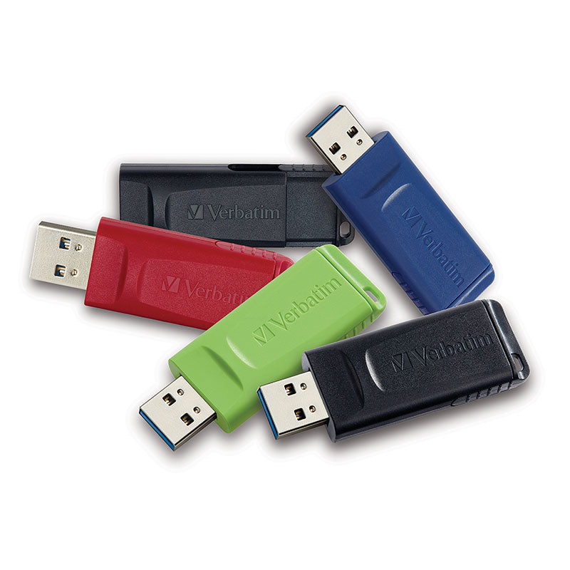 Verbatim 32GB Store 'n' Go USB 3.0 Flash Drive 5pk Assorted