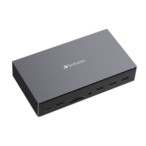 Verbatim USB-C Pro Docking Station 17-in-1 3 high-res HDMI outputs 2 DisplayPort outputs