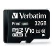 Verbatim Premium microSDHC Memory Card With Adapter UHS-1 Class 10 TAA 32GB