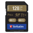 Verbatim ProPlus SDXC Memory Card 600x UHS-1 U3 Class 10 128GB