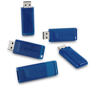 Verbatim Classic USB Flash Drive 5/PK Blue 8GB