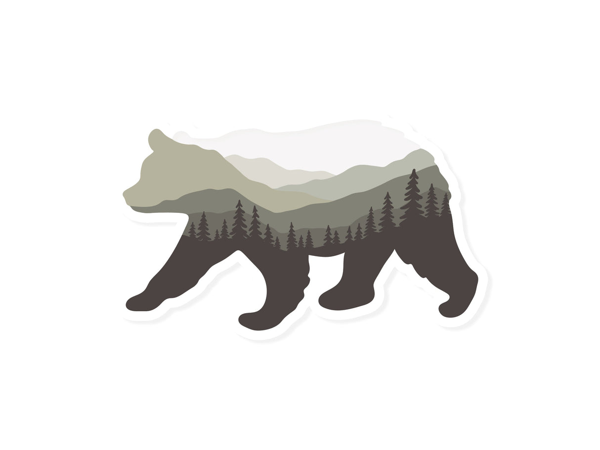 Bear Landscape Sticker