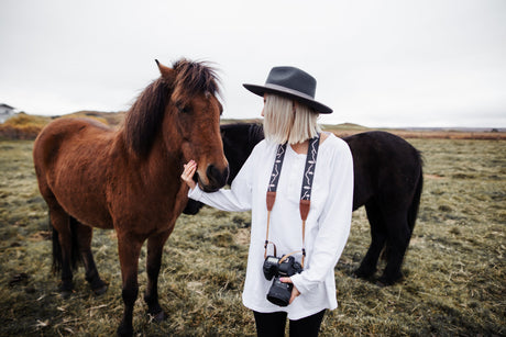 Simple Mountain Design Camera Strap