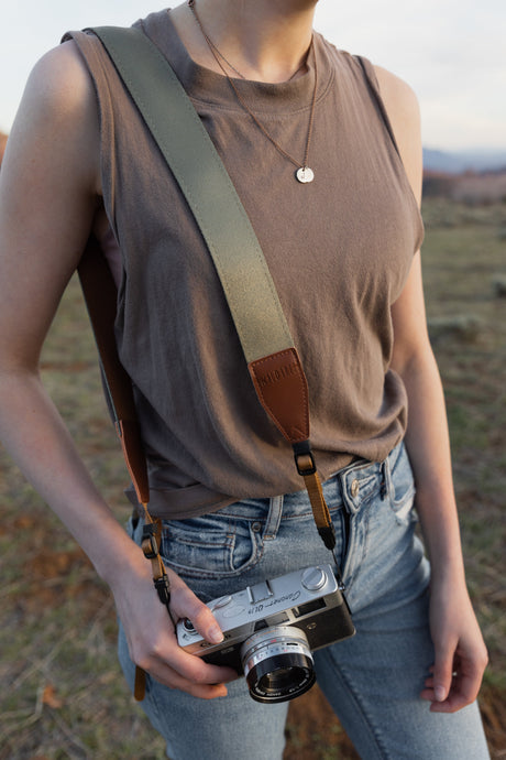 Solid-Colored Camera Straps