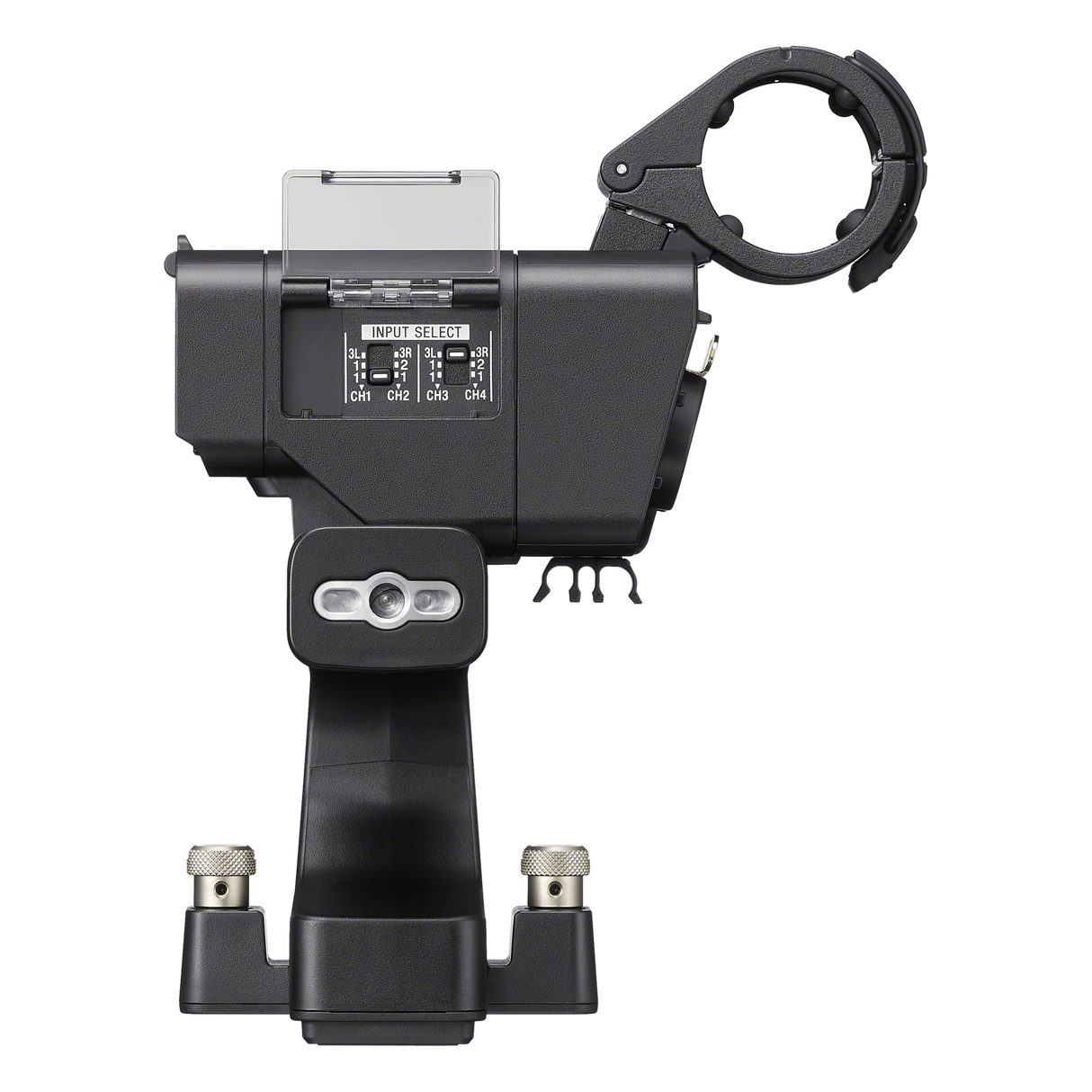 Sony XLR-H2 Handle Unit rear view with Multi Interface Shoe mount