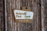 Yellowstone National Park Acrylic Pin
