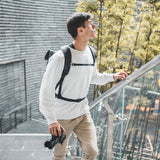 OneGo backpack waist strap reduce shoulder stress