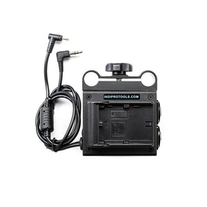Open Box Power Grid & XLR Audio Box with Dual LP-E6 Plates for Blackmagic Pocket Cinema Camera