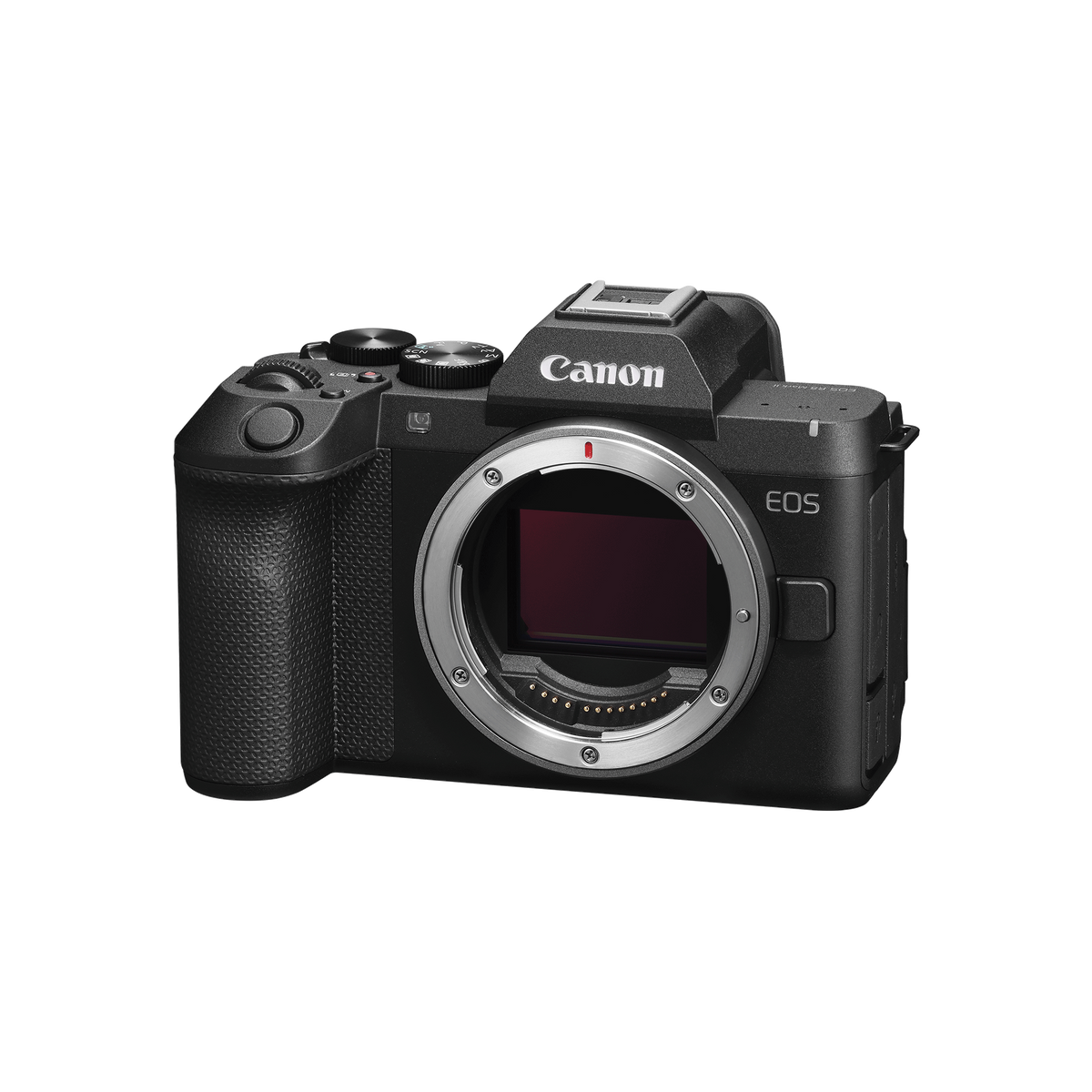 Canon EOS R8 Mark II — front angled view