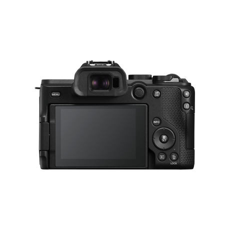 Canon EOS R8 Mark II — back with vari-angle LCD and joystick