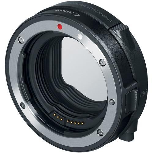 Canon EF-EOS R Drop-in Filter RF Lens Mount Adapter with Drop-in Variable ND Filter A