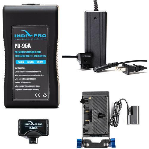 Compact 95Wh Gold Mount Li-Ion Battery Kit for BMPCC 4K/6K/6K Pro/6k G2