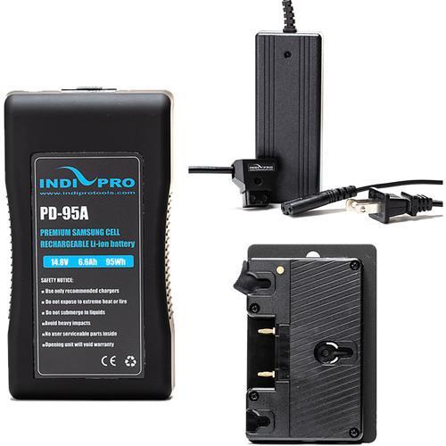 Compact 95Wh Gold Mount Li-Ion Battery kit for Blackmagic URSA