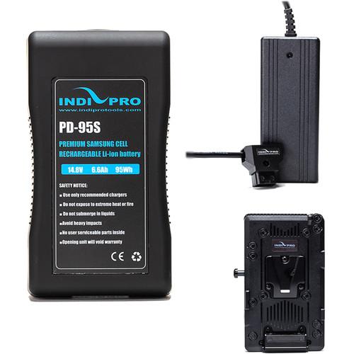 Compact 95Wh V-Mount Li-Ion Battery kit for Blackmagic URSA