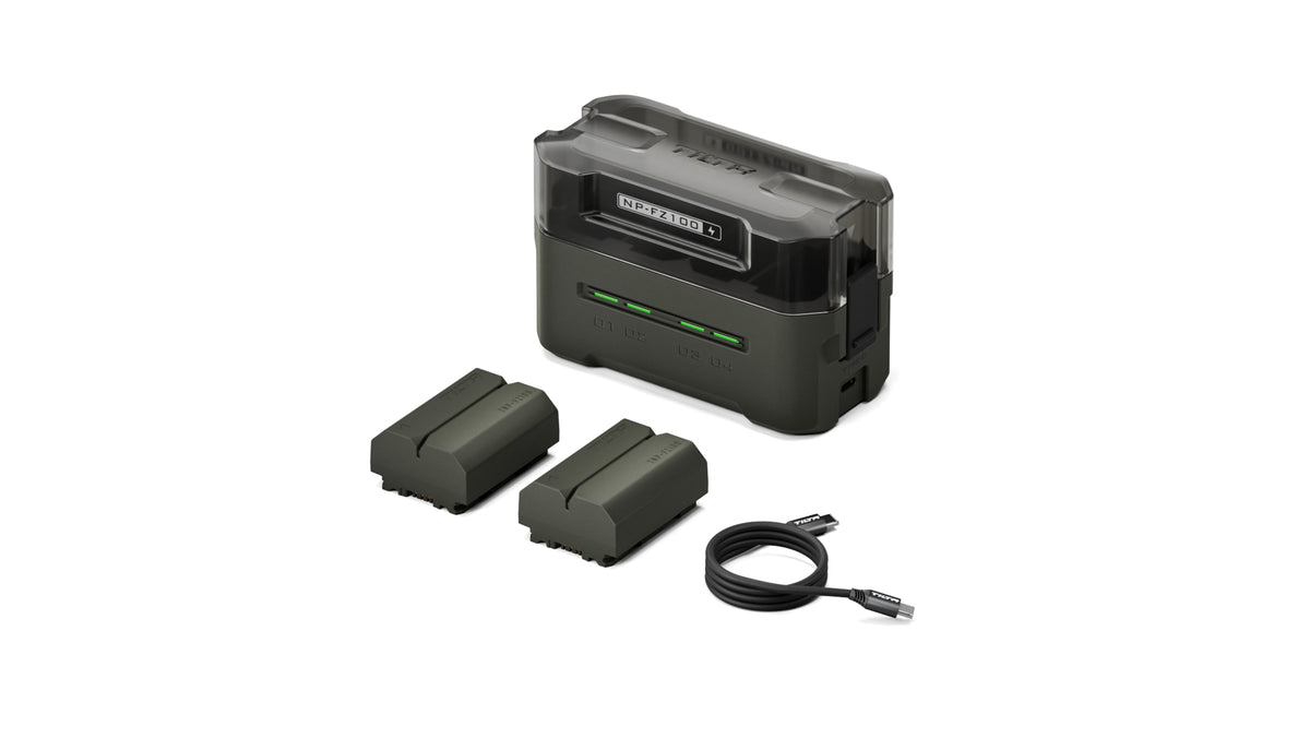 Tilta NP-FZ100 Charging Station Battery Kit (2 Batteries) - Green (TBC-FZ100-A-GN)