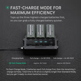 Tilta Foldable Charging Station for L-Series/NP-F Battery Kit (6 Batteries, US) - Black