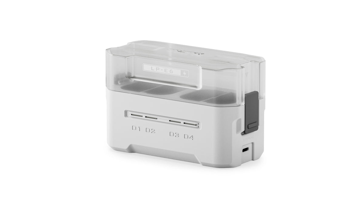Tilta Portable Charging Station for LP-E6 (4 Channel) - Off White (TBC-E6-OW)