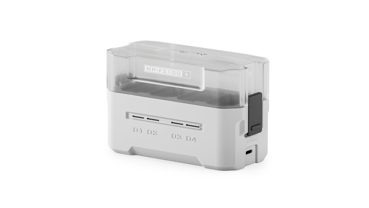 Tilta Portable Charging Station for NP-FZ100 (4 Channel) - Off White (TBC-FZ100-OW)
