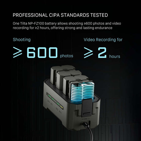 Tilta NP-FZ100 Battery with USB-C Input (2400mAh) - Off White