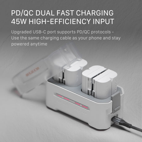 Tilta Portable Charging Station for NP-FZ100 (4 Channel) - Off White