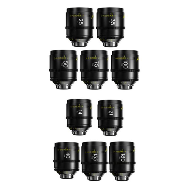 DZOFILM Arles FF/VV 10-Lens 14/21/25/35/40/50/75/100/135/180mm Set (ARRI PL)