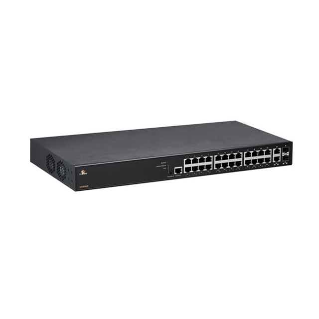 EtherWAN Managed 24-port Gigabit PoE +2-port 100/1000 SFP Combo Ethernet Switch