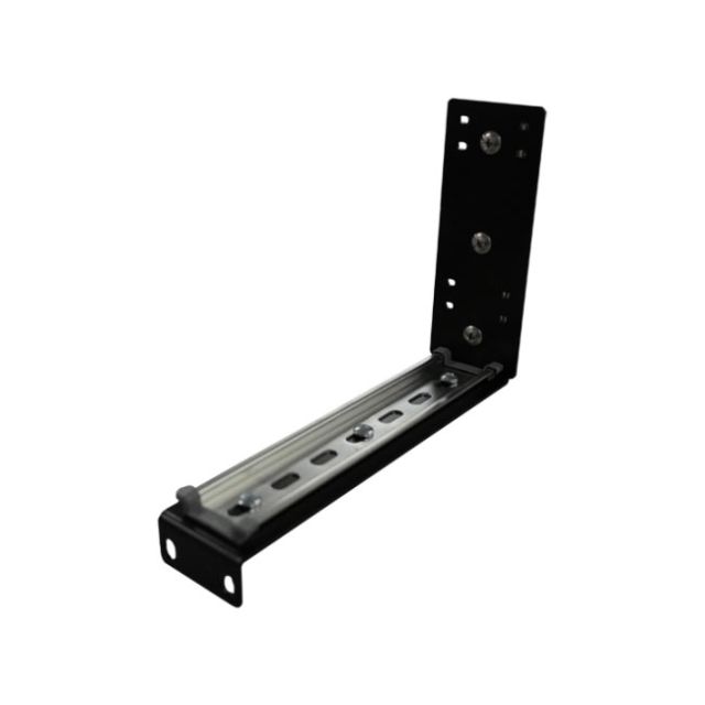 EtherWAN Din-rail Configuration for Z-Shaped Rack Horizontal Mounting Bracket for DIN-rail switches (EX78900/78000/73900, Black)