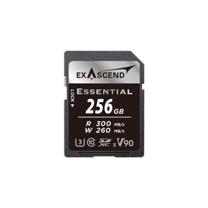 Exascend Essential SDXC, UHS-II, V90 256GB Memory Card