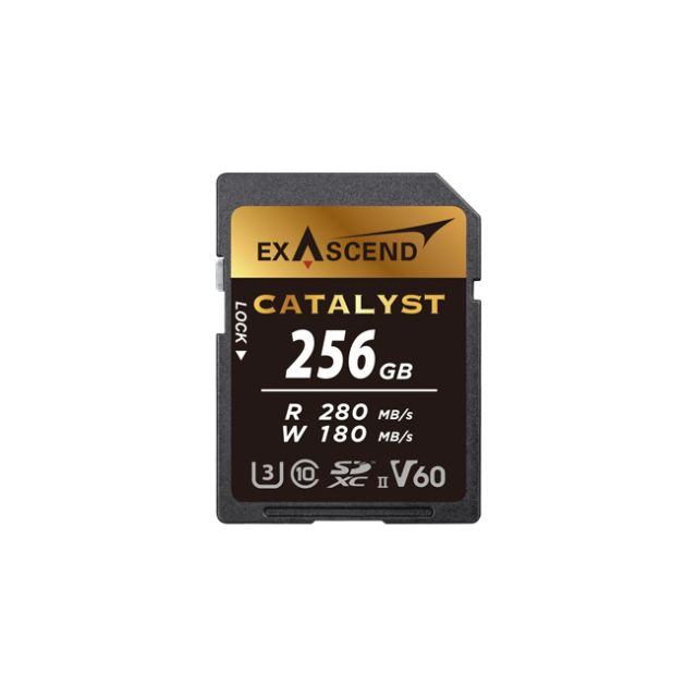 Exascend Catalyst SDXC, UHS-II, V60 256GB Memory Card