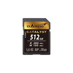 Exascend Catalyst SDXC, UHS-II, V60 512GB Memory Card